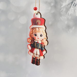 Factory Price Wooden Christmas Tree Hanging Ornaments Xmas Holiday Hanging Ornaments