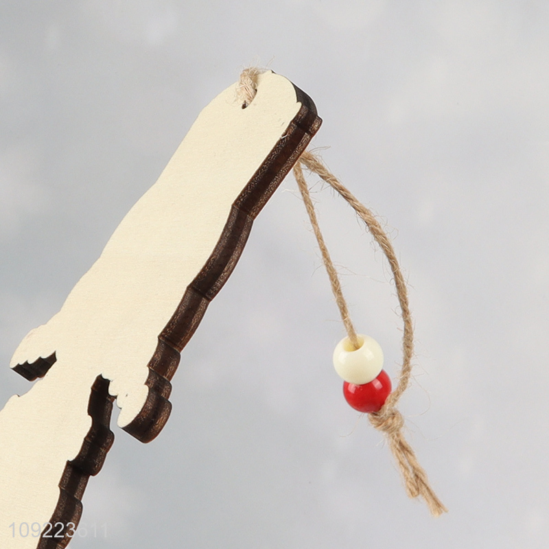 New Product Wooden Christmas Tree Ornaments for Christmas Party Indoor Decoration