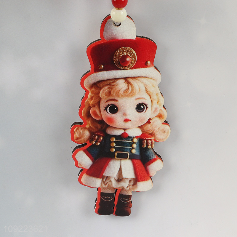 Factory Price Wooden Christmas Tree Hanging Ornaments Xmas Holiday Hanging Ornaments