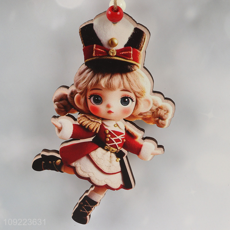 High Quality Wooden Christmas Tree Ornaments Wooden Xmas Tree Hanging Decorations