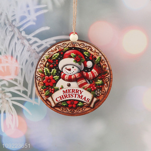 Factory Supply Wooden Christmas Door Sign Christmas Tree Wooden Hanging Ornaments