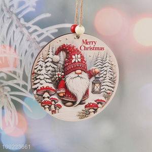 Wholesale Wooden Christmas Door Sign Christmas Tree Wooden Hanging Decorations