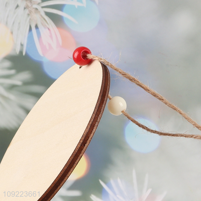 Wholesale Wooden Christmas Door Sign Christmas Tree Wooden Hanging Decorations