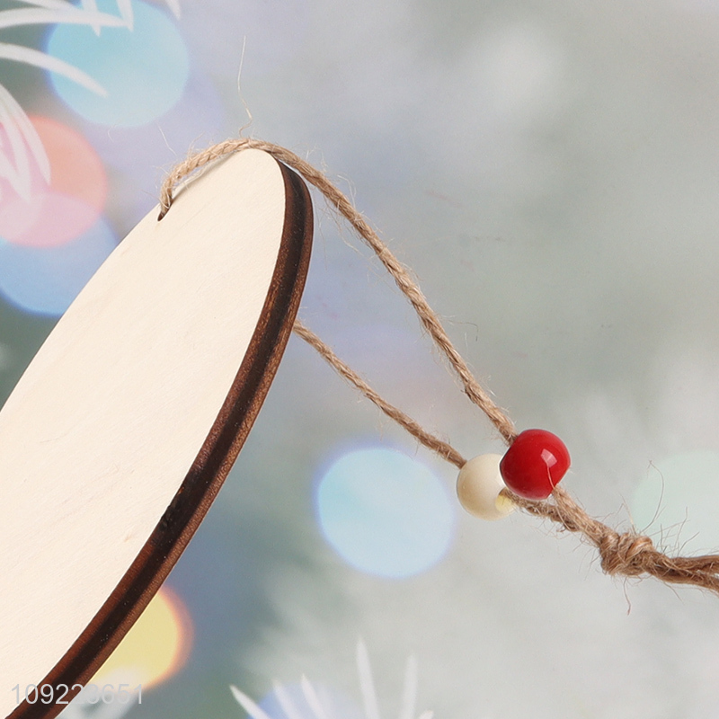 Factory Supply Wooden Christmas Door Sign Christmas Tree Wooden Hanging Ornaments