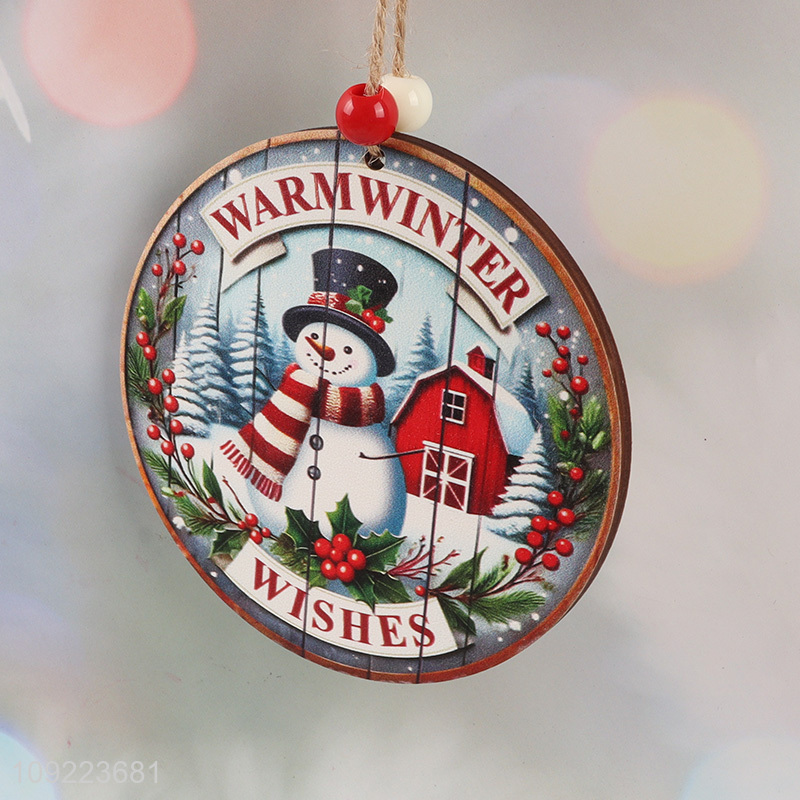 Good Quality Wooden Christmas Door Sign Xmas Hanging Sign for Christmas Party