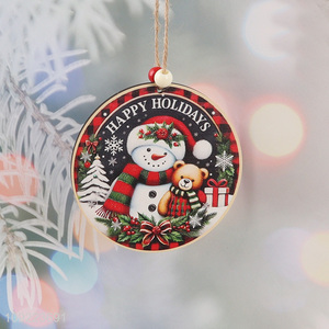 Hot Selling Wooden Christmas Door Sign Christmas Tree Wooden Hanging Ornaments