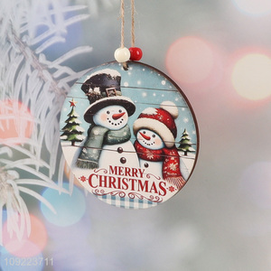 New Product Wooden Christmas Door Sign Hanging Ornaments for Wall Decoration