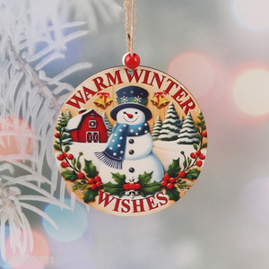 Factory Wholesale Wooden Christmas Door Sign Christmas Tree Wooden Hanging Decorations