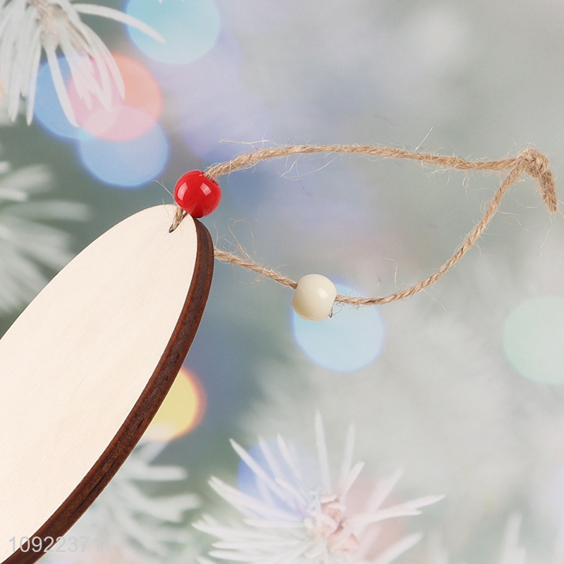 New Product Wooden Christmas Door Sign Hanging Ornaments for Wall Decoration