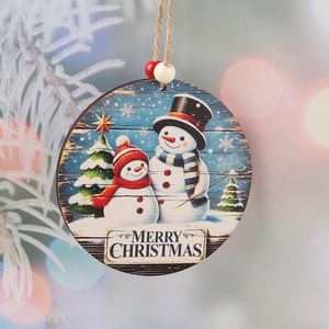 Factory Price Wooden Christmas Door Sign Xmas Hanging Sign for Christmas Party