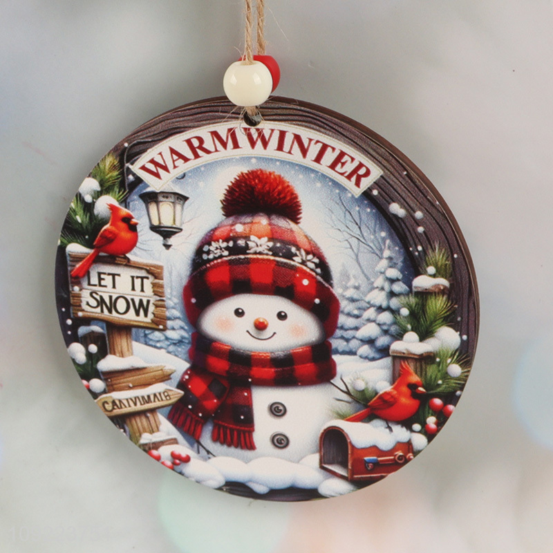 Online Wholesale Wooden Christmas Door Sign Hanging Ornaments for Porch Decoration