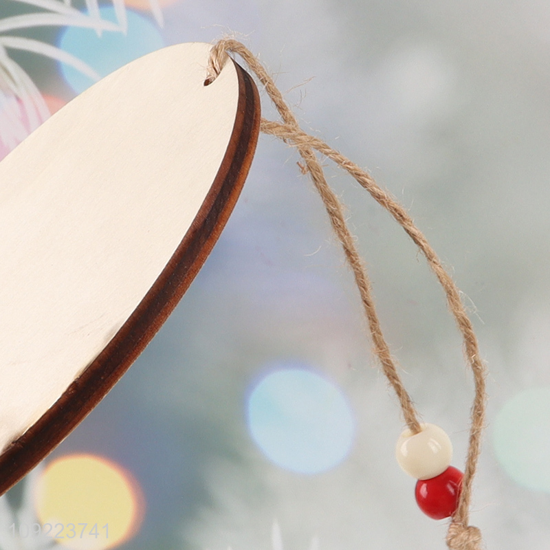 Factory Supply Wooden Christmas Door Sign Christmas Tree Wooden Hanging Decorations