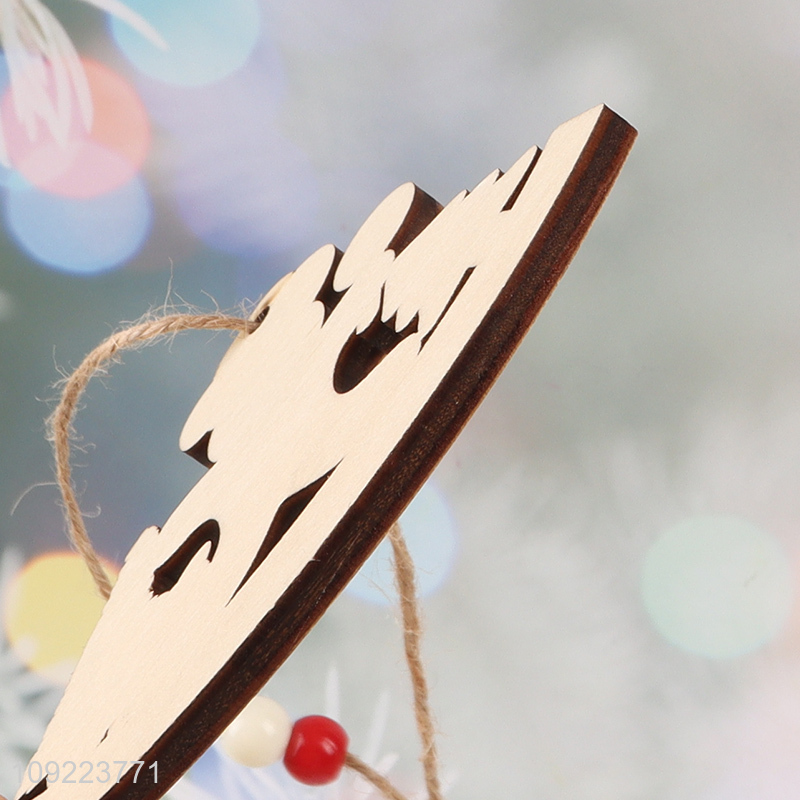 New Arrival Christmas Wooden Hanging Ornaments Christmas Tree Hanging Decorations