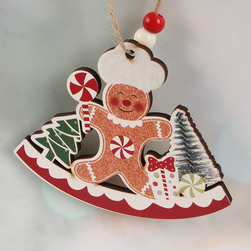 New Arrival Christmas Wooden Hanging Ornaments Christmas Tree Hanging Decorations