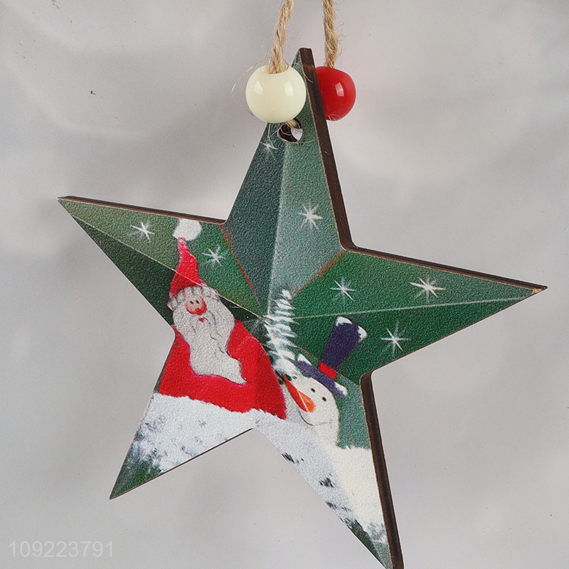 Hot Selling Wooden Christmas Tree Ornaments for Christmas Party Indoor Decoration