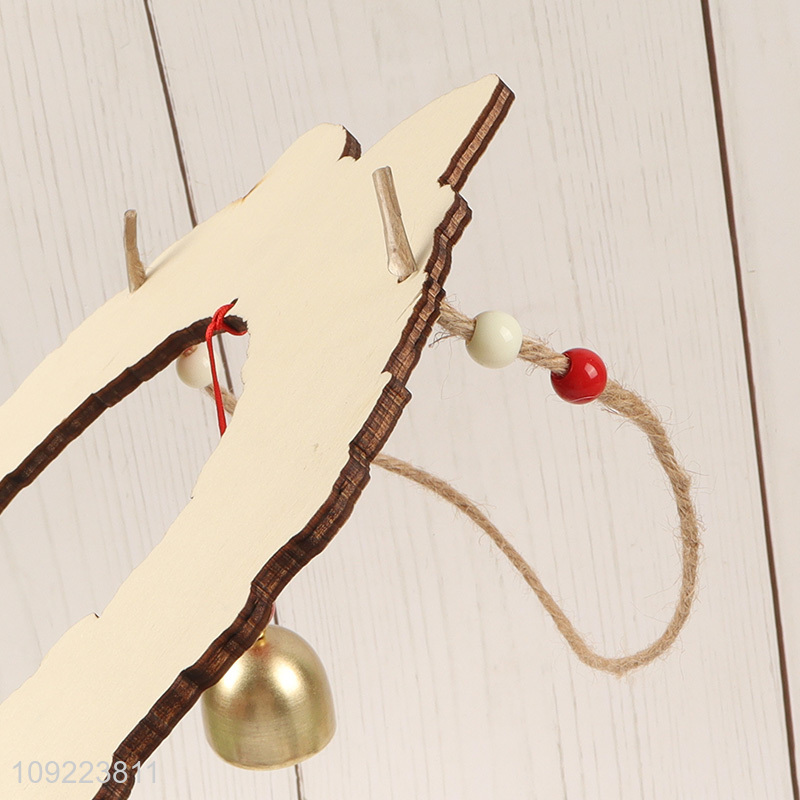 New Product Wooden Christmas Tree Ornaments Wooden Xmas Tree Hanging Decorations