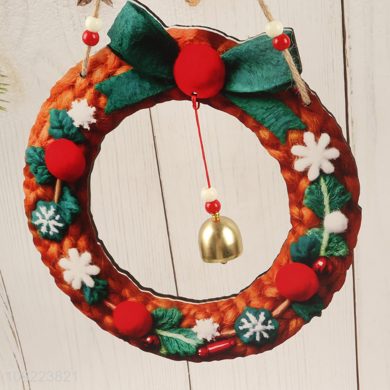 Factory Price Wooden Christmas Tree Hanging Ornaments Xmas Holiday Hanging Ornaments