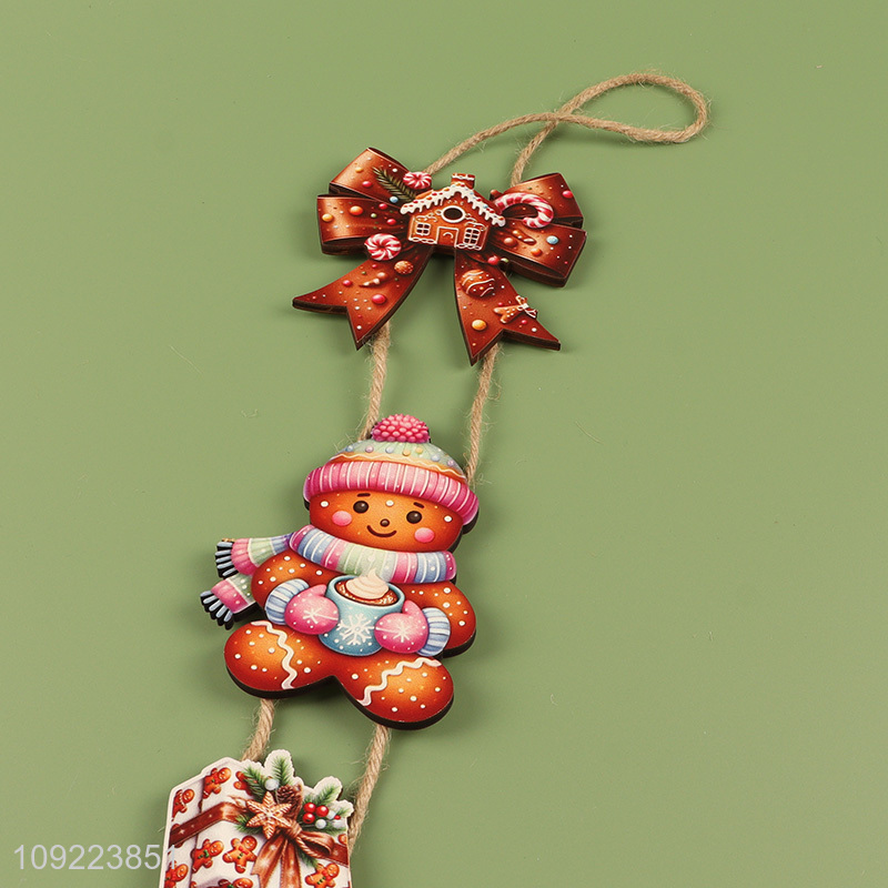 Good Quality Wooden Christmas Door Sign Christmas Tree Wooden Hanging Ornaments