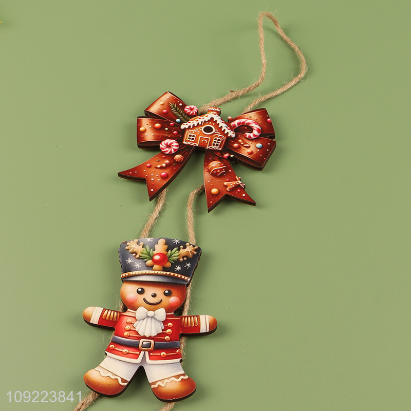 New Arrival Wooden Christmas Door Sign Xmas Hanging Sign for Christmas Party