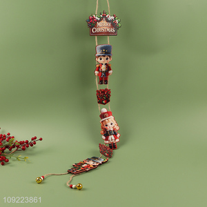 Hot Selling Wooden Christmas Door Sign Christmas Tree Wooden Hanging Decorations