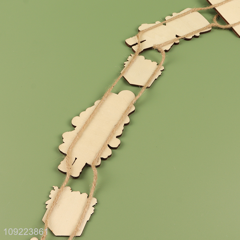 Hot Selling Wooden Christmas Door Sign Christmas Tree Wooden Hanging Decorations