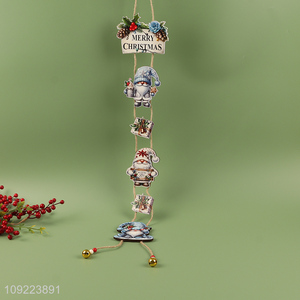 Factory Price Wooden Christmas Door Sign Christmas Tree Wooden Hanging Ornaments