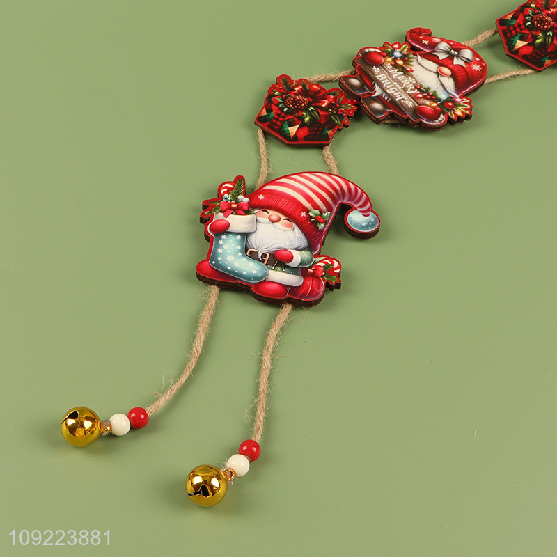 New Product Wooden Christmas Door Sign Xmas Hanging Sign for Christmas Party