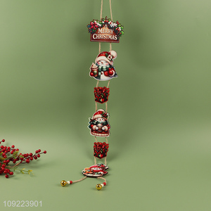 High Quality Wooden Christmas Door Sign Christmas Tree Wooden Hanging Decorations