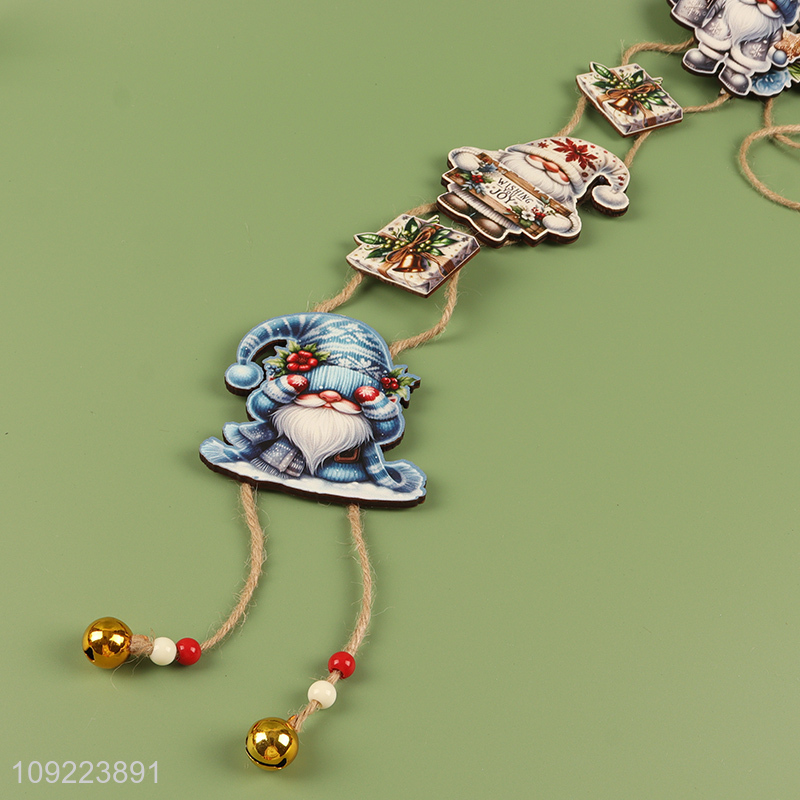 Factory Price Wooden Christmas Door Sign Christmas Tree Wooden Hanging Ornaments