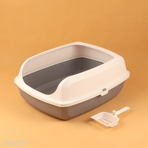 Online Wholesale Open Top Cat Litter Box with Cat Litter Scoop