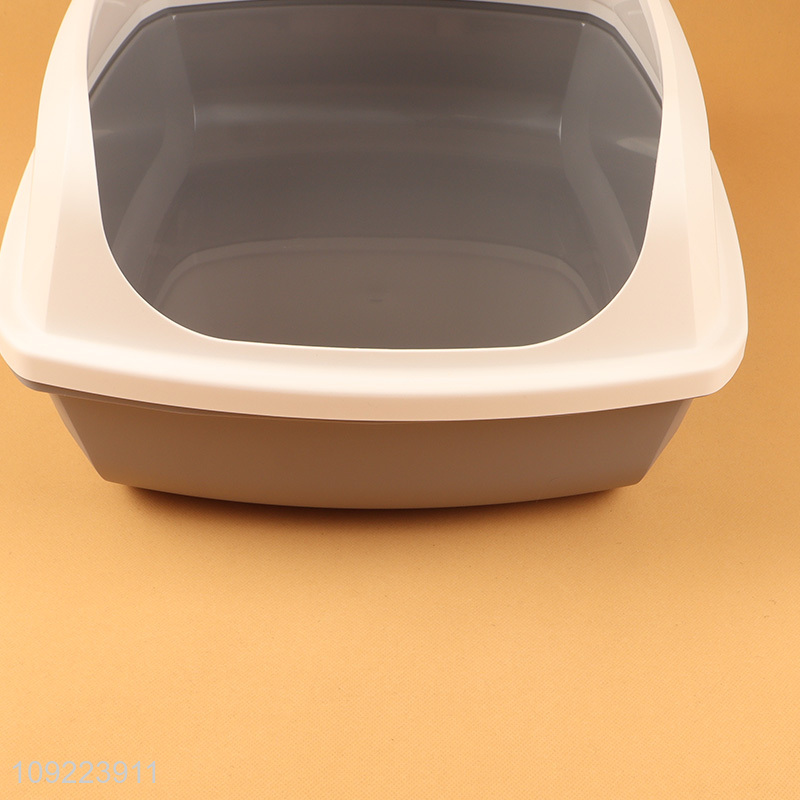 Online Wholesale Open Top Cat Litter Box with Cat Litter Scoop