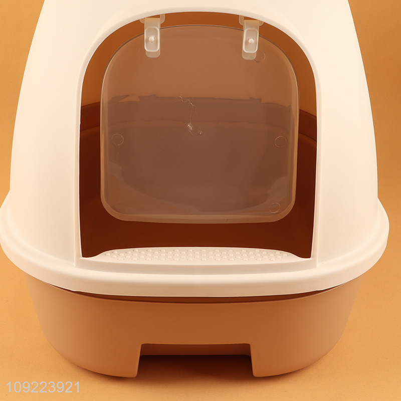 High Quality Enclosed Anti-Splashing Cat Kitten Litter Box Set