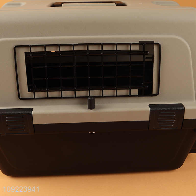 High Quality Portable Plastic Dog Kannel Pet Cat Travel Carrier