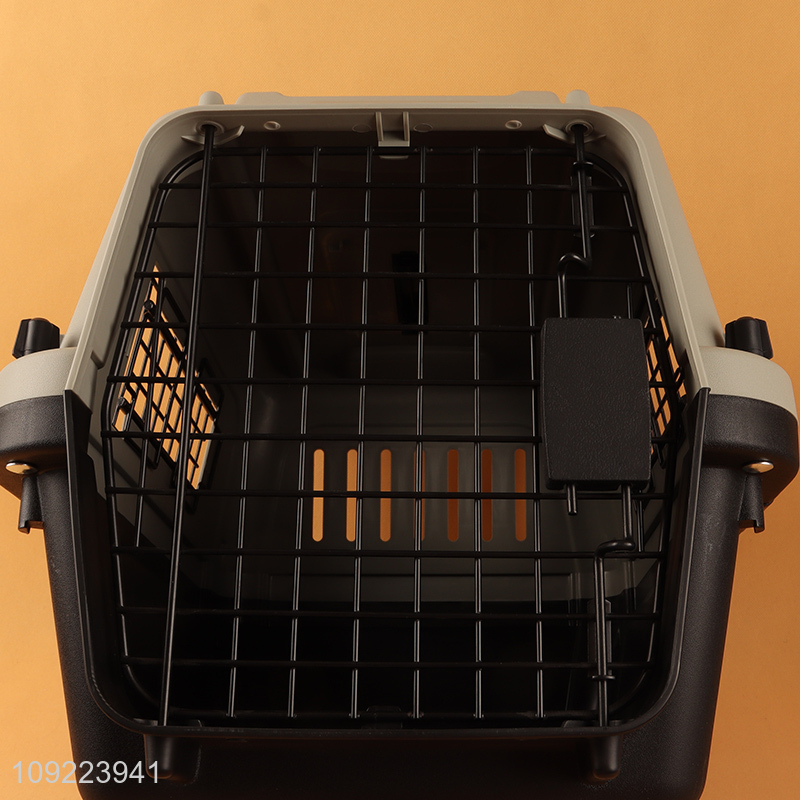 High Quality Portable Plastic Dog Kannel Pet Cat Travel Carrier