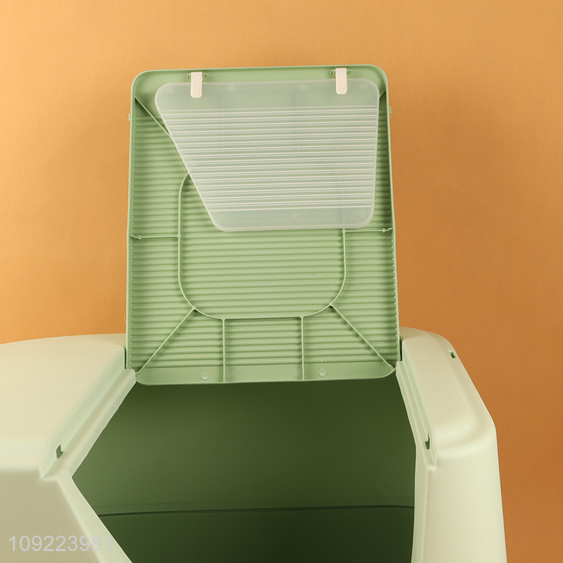 Wholesale Enclosed Cat Litter Box Kitten Litter Box with Scoop