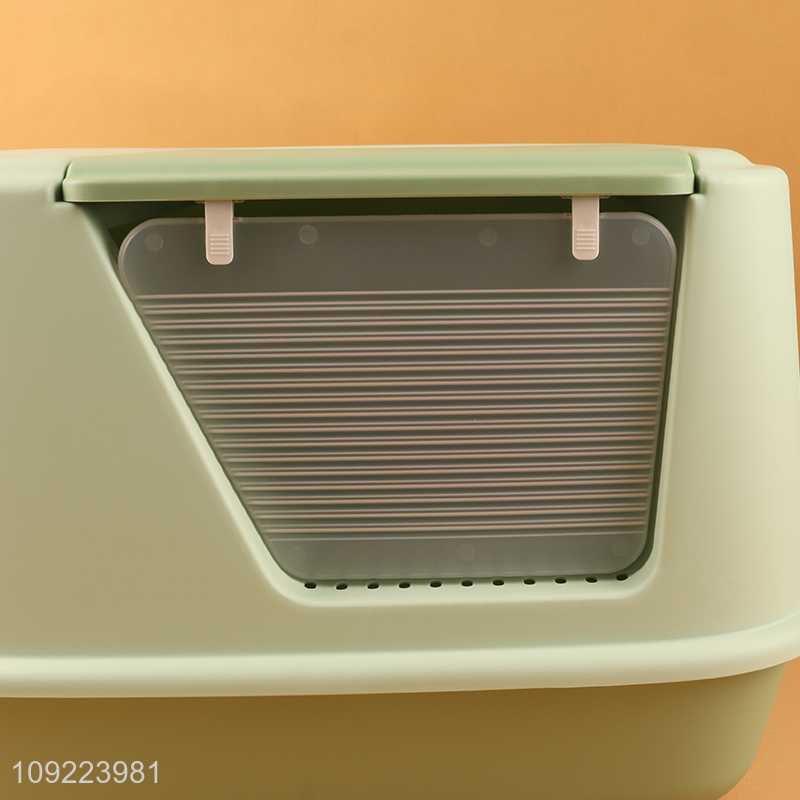 Wholesale Enclosed Cat Litter Box Kitten Litter Box with Scoop