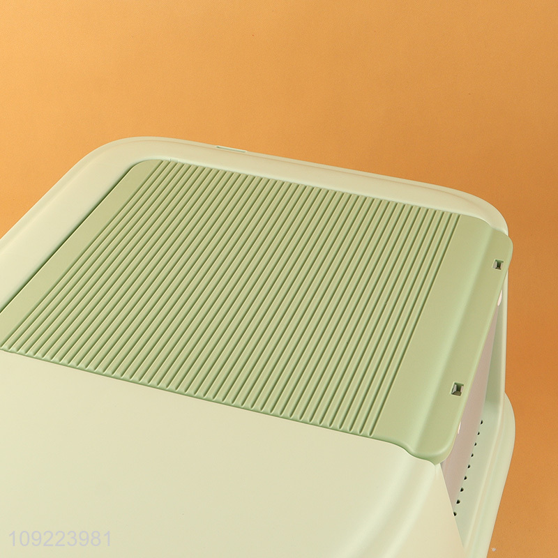 Wholesale Enclosed Cat Litter Box Kitten Litter Box with Scoop