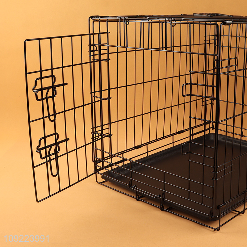 High Quality Dog Crate Dog Kannel with Plastic Leak Proof Tray