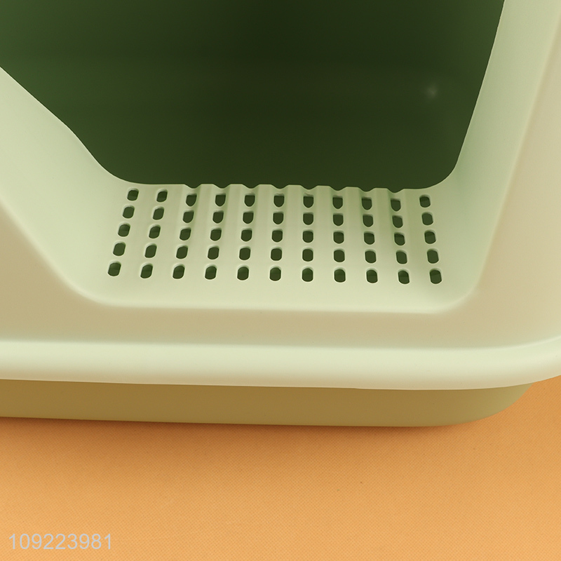 Wholesale Enclosed Cat Litter Box Kitten Litter Box with Scoop