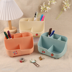 Wholesale Desk Organizer Plastic Desktop Pen Pencil Card Holder