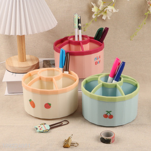 Wholesale 360 Degree Rotating Plastic Pencil Holder Office School Supplies