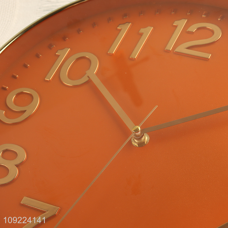 Good selling round home decor wall clock digital clock for wall decor