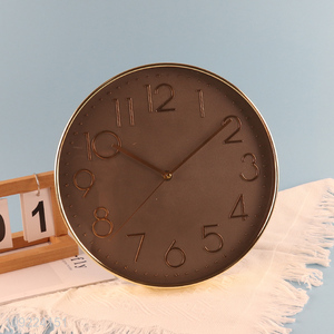 China factory round modern style wall clock digital clock for home decor