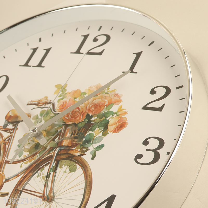 Factory price round wall decoration wall clock digital clock for sale