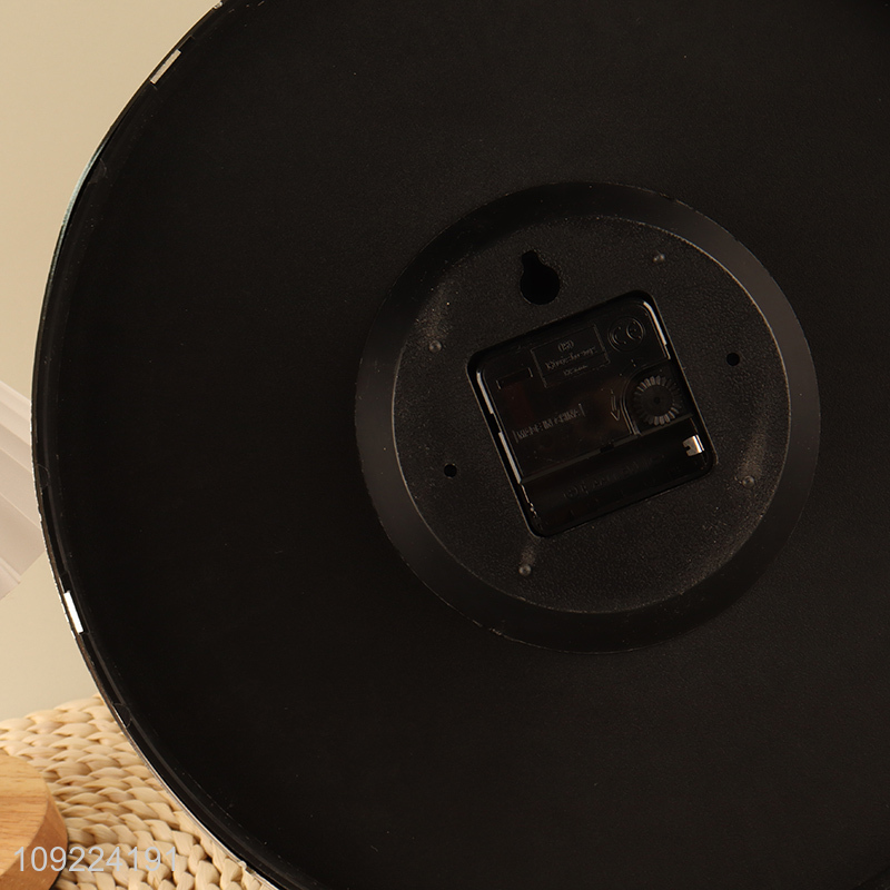 Factory price round wall decoration wall clock digital clock for sale