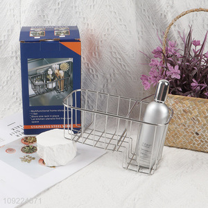 China Imports Stainless Steel Sink Caddy Sponge Holder for Kitchen