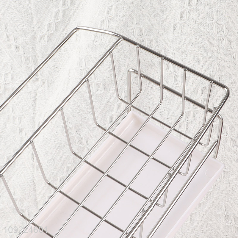 New Arrival Stainless Steel Kitchen Sink Caddy Dish Sponge Holder