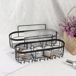 Wholesale Carbon Steel Shower Caddy No Drill Adhesive Bathroom Shelves