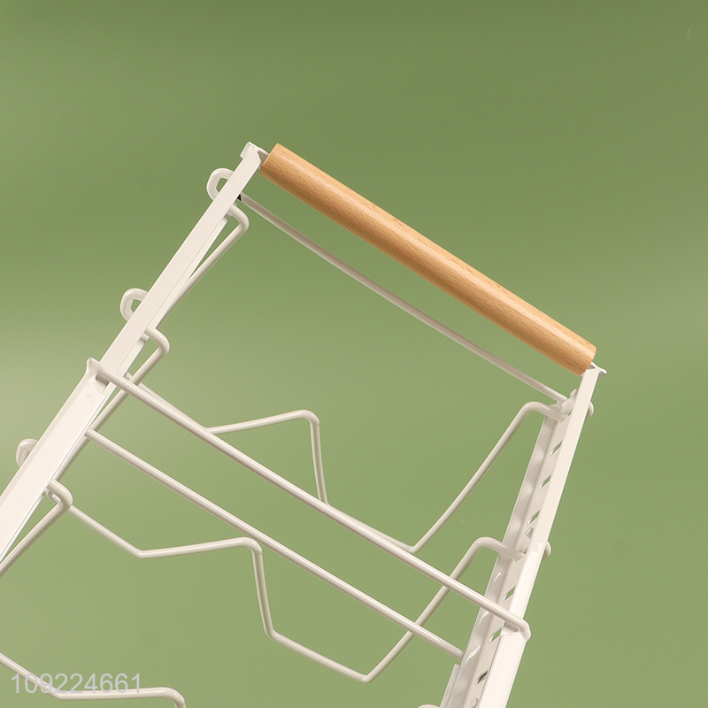 High Quality Stainless Steel Dish Drying Rack Metal Wire Pot Lid Holder