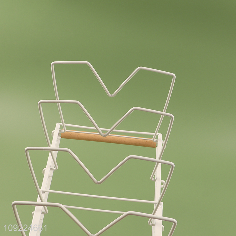 High Quality Stainless Steel Dish Drying Rack Metal Wire Pot Lid Holder